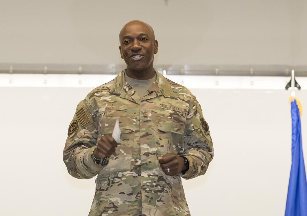 Chief Master Sergeant of the Air Force Kaleth O. Wright visits JBER