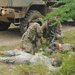 Oklahoma National Guard Soldiers perform first aid training at Fort Chaffee, Arkansas during Western Strike