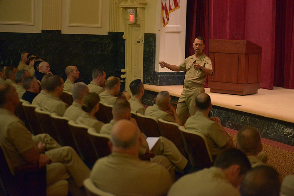 CNO, MCPON speak to students and staff from SEA, NLEC