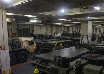 Marines Load USNS Watkins During Exercise Resolute Sun