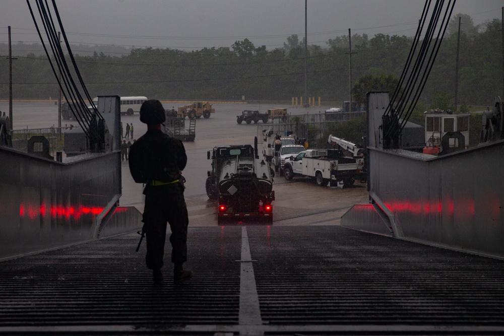 Marines Load USNS Watkins During Exercise Resolute Sun