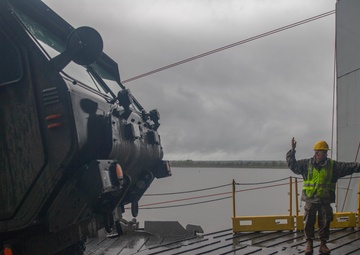 Marines Load USNS Watkins During Exercise Resolute Sun