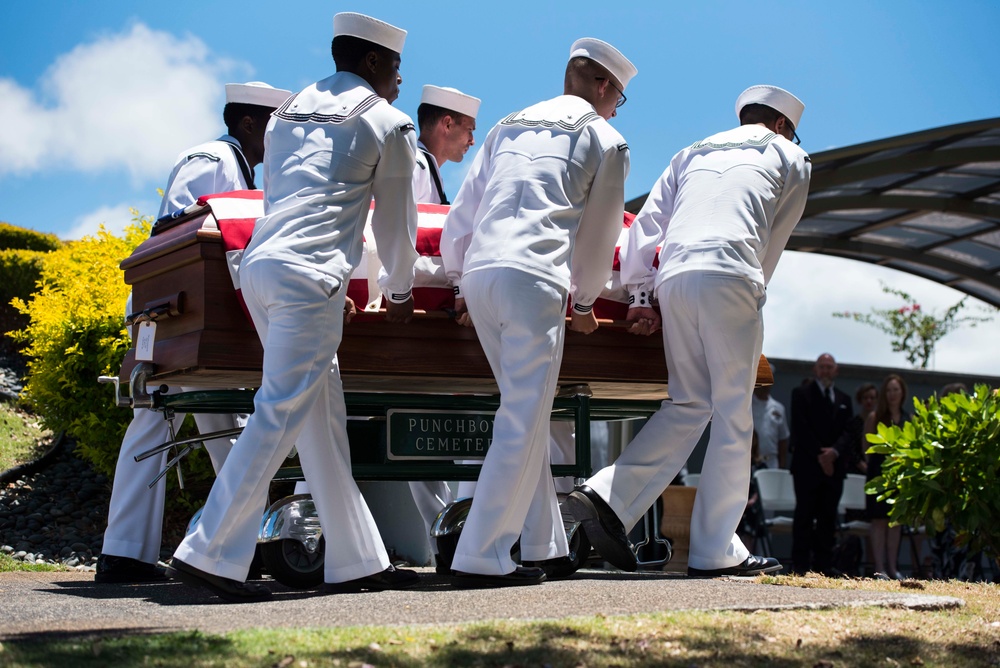 DPAA Attends Funeral for U.S. Navy Chief Warrant Officer John Austin