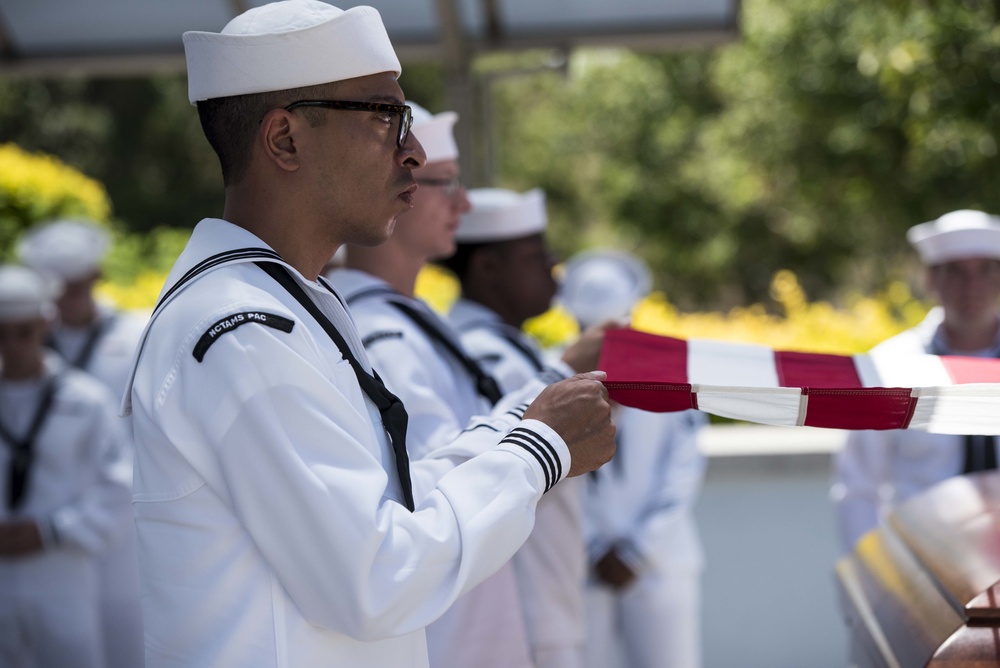 DPAA Attends Funeral for U.S. Navy Chief Warrant Officer John Austin