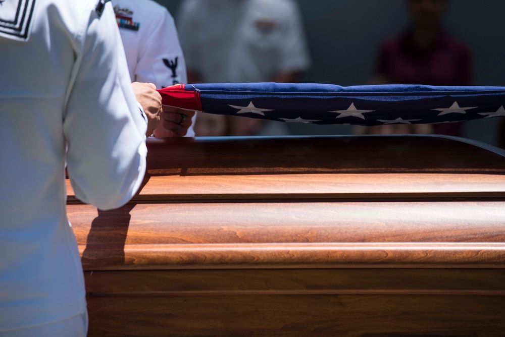 DPAA Attends Funeral for U.S. Navy Chief Warrant Officer John Austin