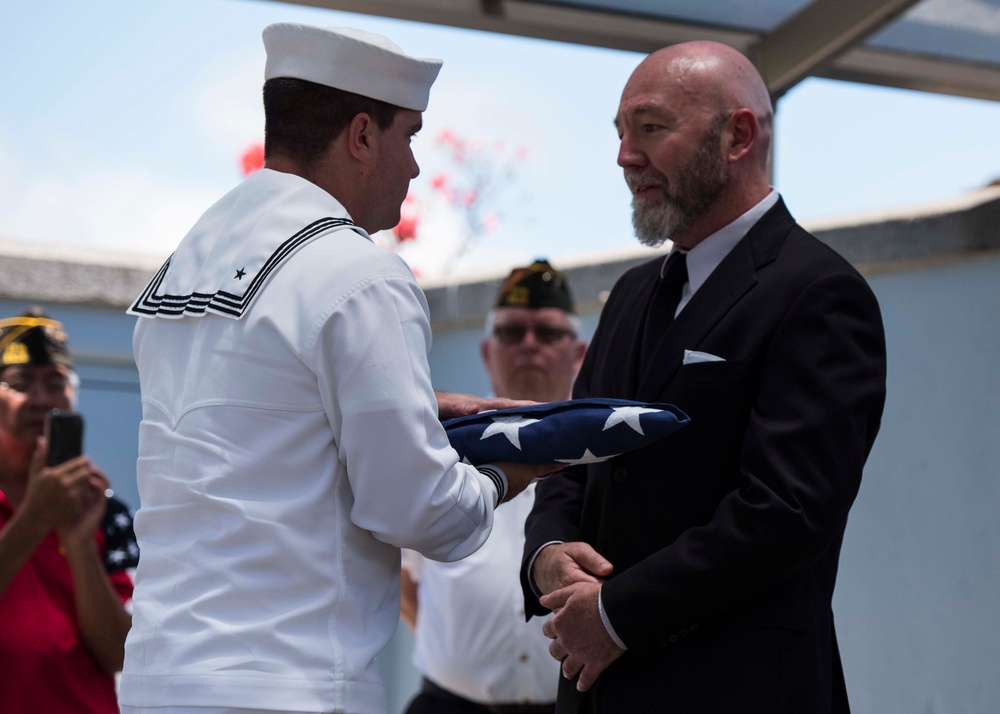 DPAA Attends Funeral for U.S. Navy Chief Warrant Officer John Austin