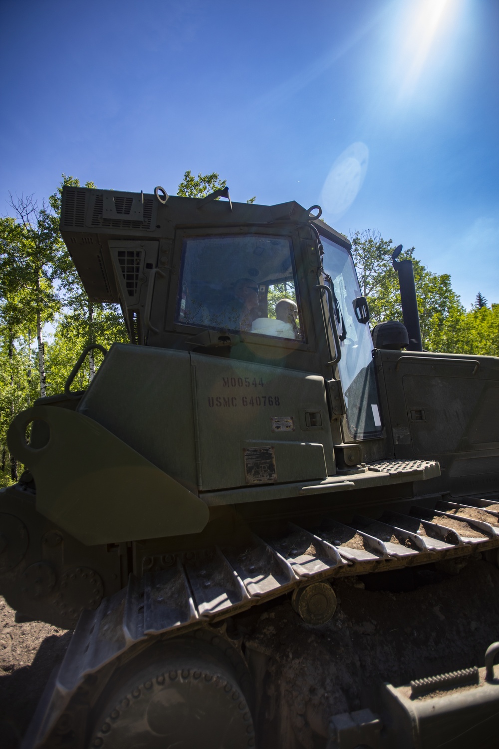 U.S. Marines with MWSS-471 build a roadway at Canadian Forces Base Cold Lake