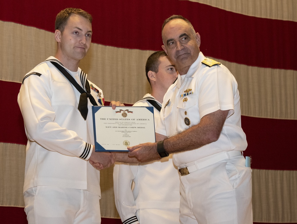 Navy Divers Awarded Navy and Marine Corps Medal for Heroism