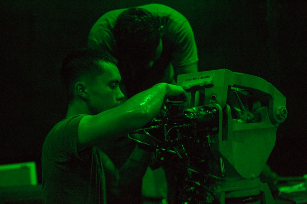 31st MEU night time flight operations aboard the USS Wasp