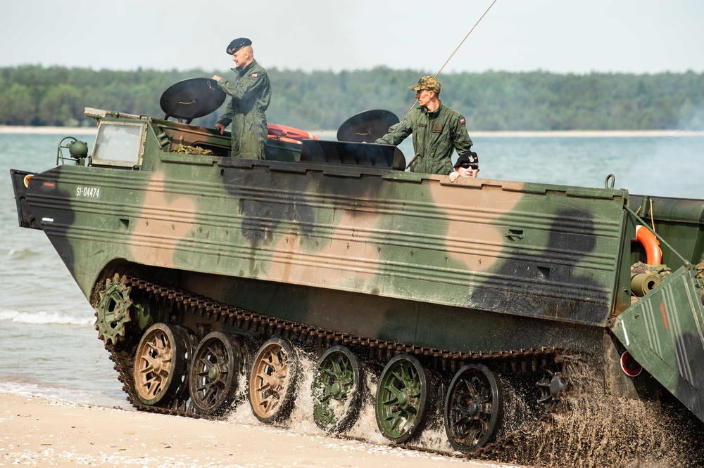 Amphibious beach landing at Kallaste Beach, Estonia, BALTOPS 2019