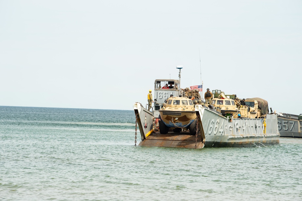 Amphibious beach landing at Kallaste Beach, Estonia, BALTOPS 2019