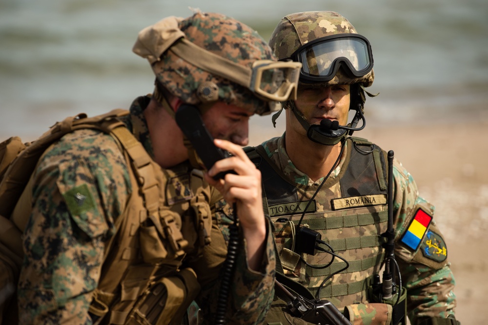 Amphibious beach landing at Kallaste Beach, Estonia, BALTOPS 2019