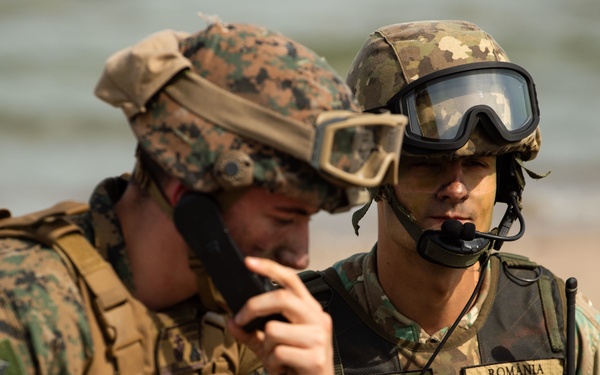 Amphibious beach landing at Kallaste Beach, Estonia, BALTOPS 2019