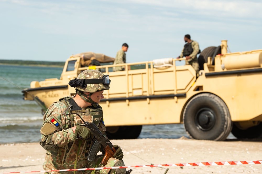 Amphibious beach landing at Kallaste Beach, Estonia, BALTOPS 2019