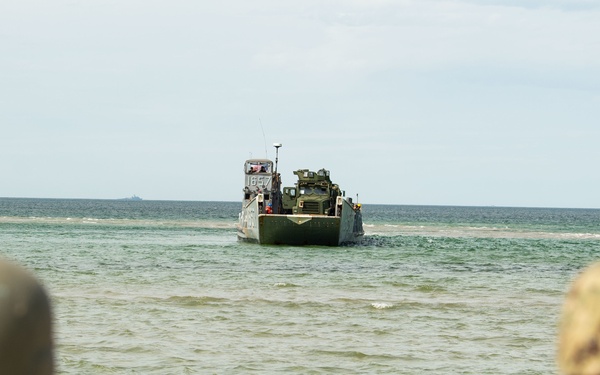 Amphibious beach landing at Kallaste Beach, Estonia, BALTOPS 2019