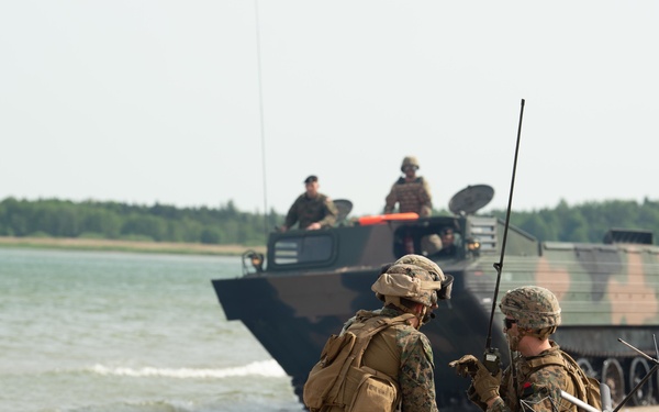 Amphibious beach landing at Kallaste Beach, Estonia, BALTOPS 2019