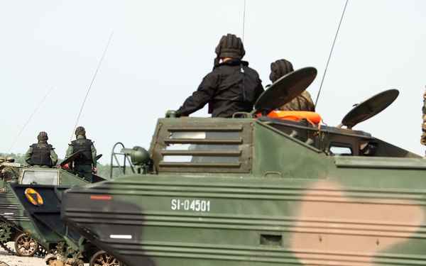 Amphibious beach landing at Kallaste Beach, Estonia, BALTOPS 2019