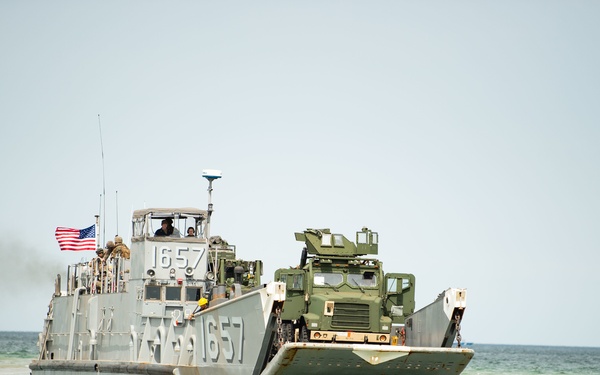 Amphibious beach landing at Kallaste Beach, Estonia, BALTOPS 2019