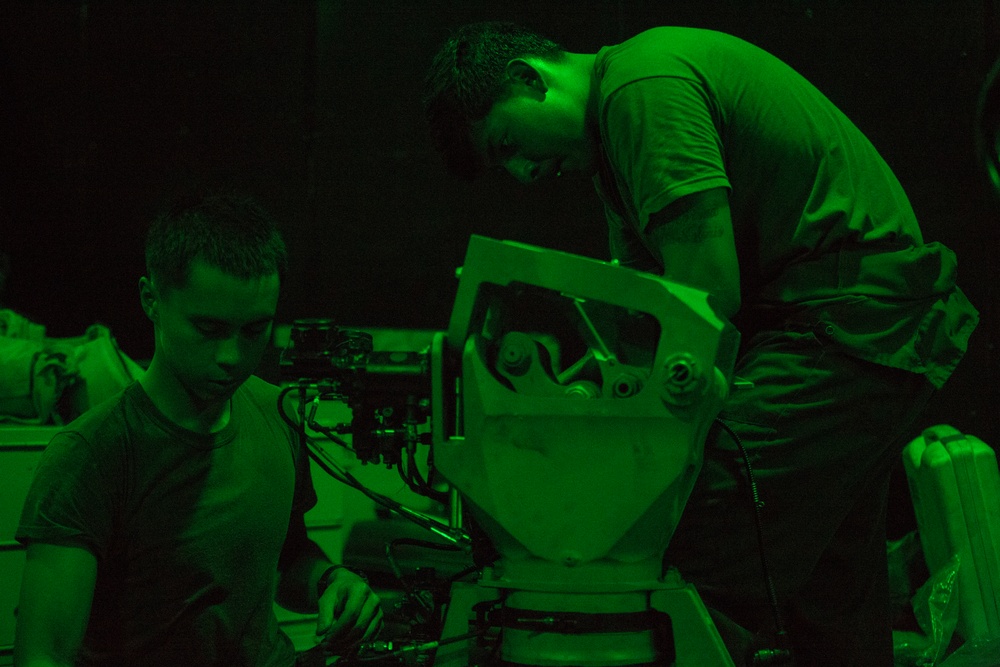 31st MEU night time flight operations aboard the USS Wasp