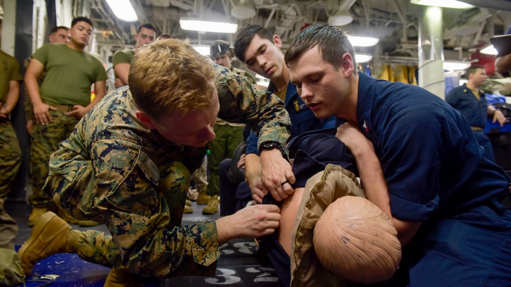 USS WASP (LHD 1) OPERATIONS AT SEA