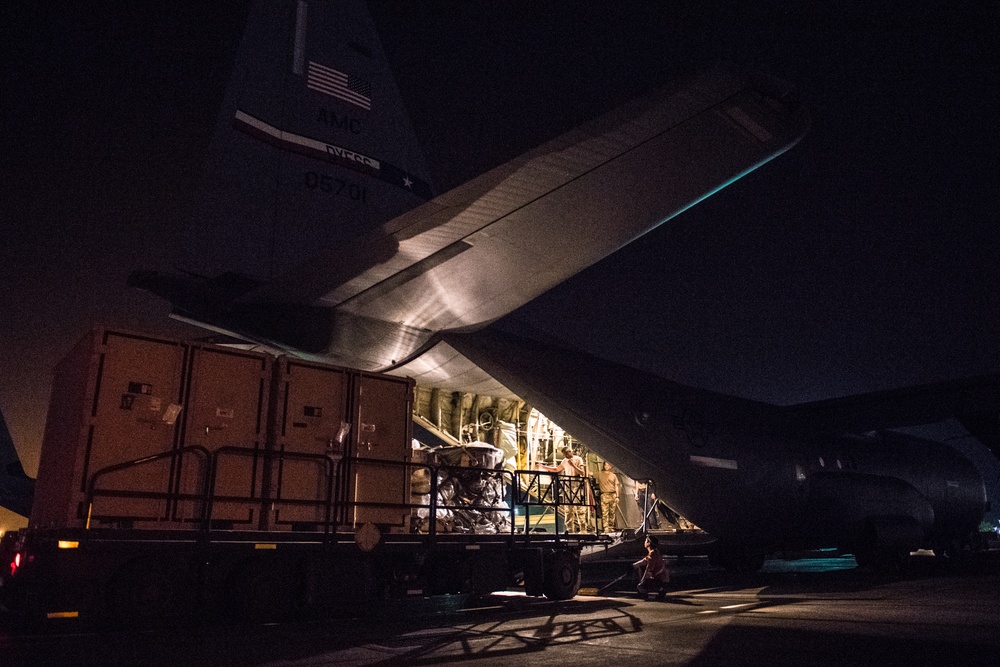 75th EAS Airmen send off cargo in East Africa