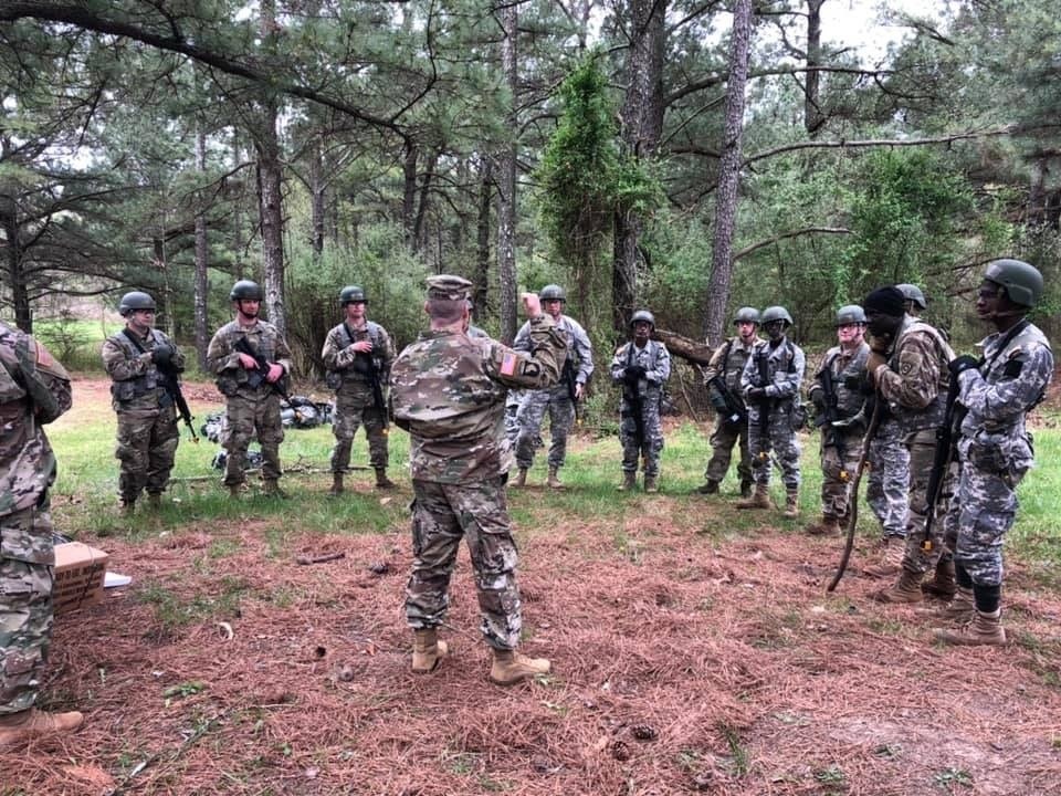 Training Together: Djiboutian and Kentucky Officer Candidates