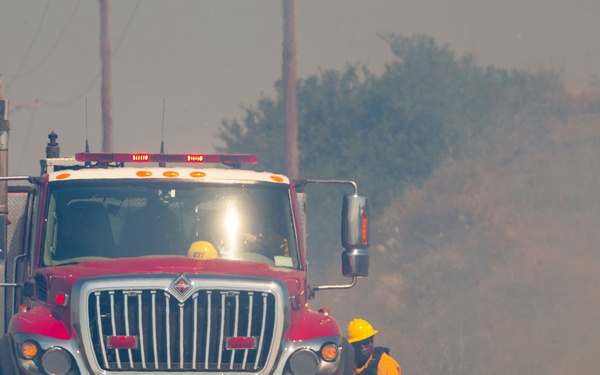 Fire in the Zulu impact area