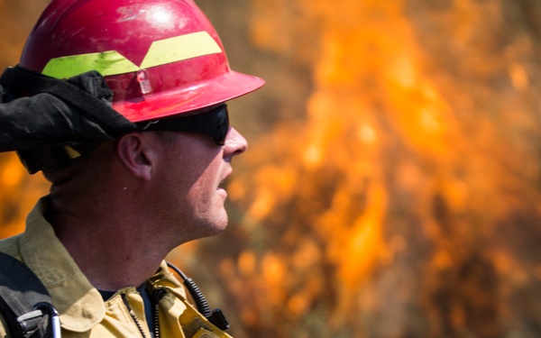 Fire in the Zulu impact area