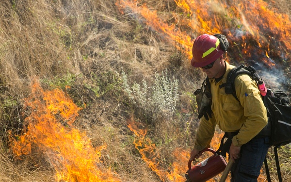 Fire in the Zulu impact area