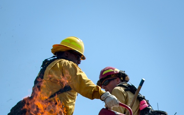 Fire in the Zulu impact area