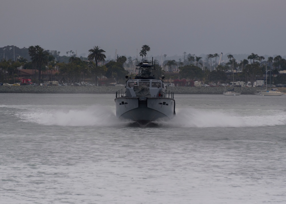 FFirst Mark VI Patrol Boat CO Underway in San Diego
