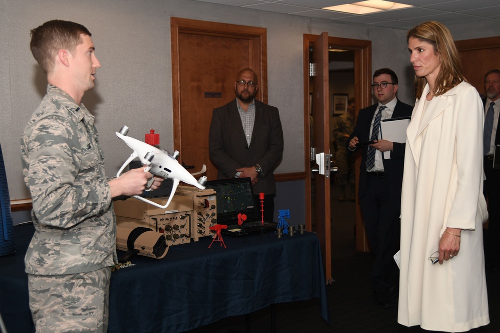 U.S. Rep. Trahan visits Hanscom