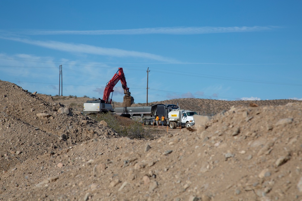 Dig and haul clean-up underway aboard MCLB Barstow
