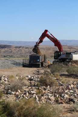 Dig and haul clean-up underway aboard MCLB Barstow