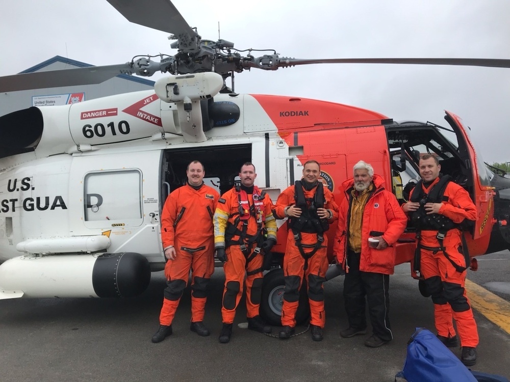 Coast Guard Cordova FOL crew saves man stranded for three days on Montague Island, Alaska