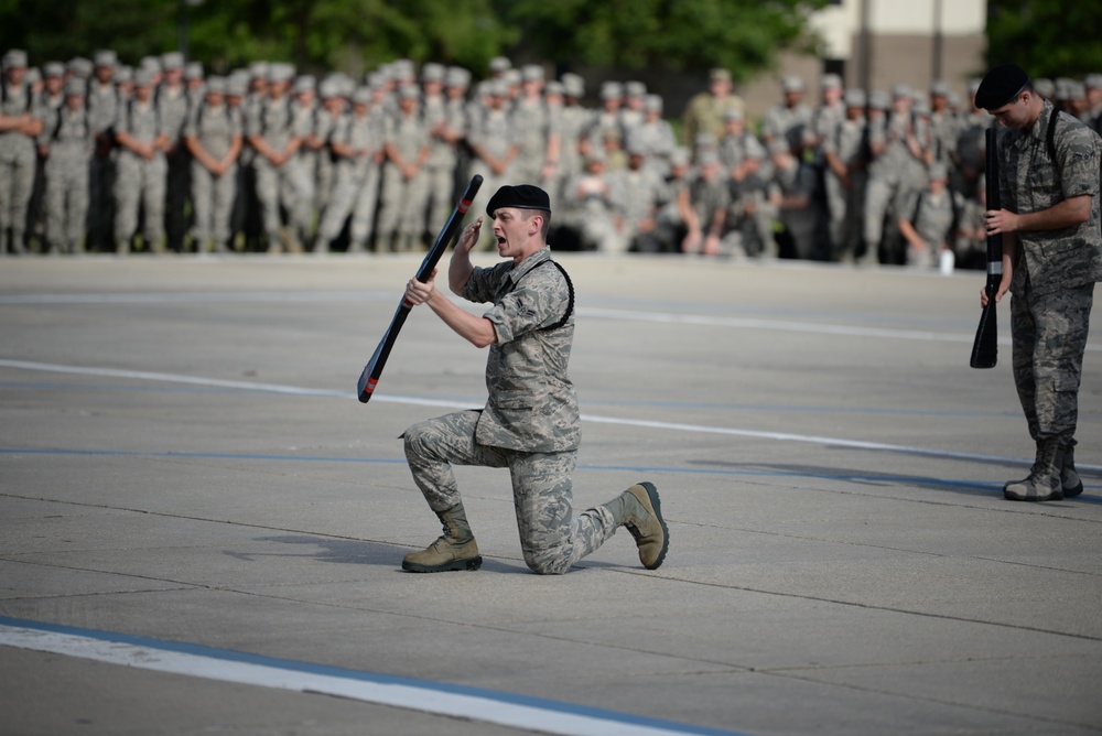 Keesler Air Force Base drill teams perform new routines