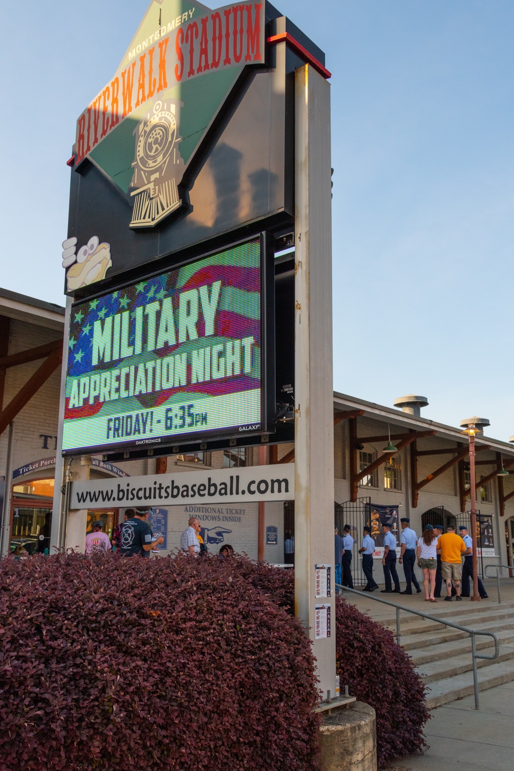 Military Appreciation Night at Biscuit Stadium