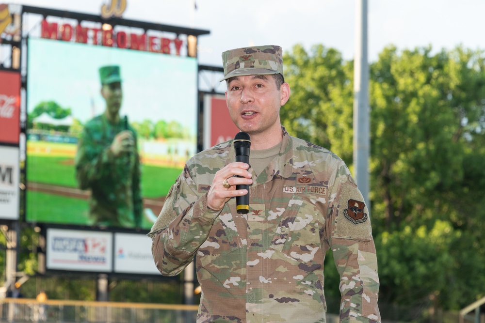 Military Appreciation Night at Biscuit Stadium