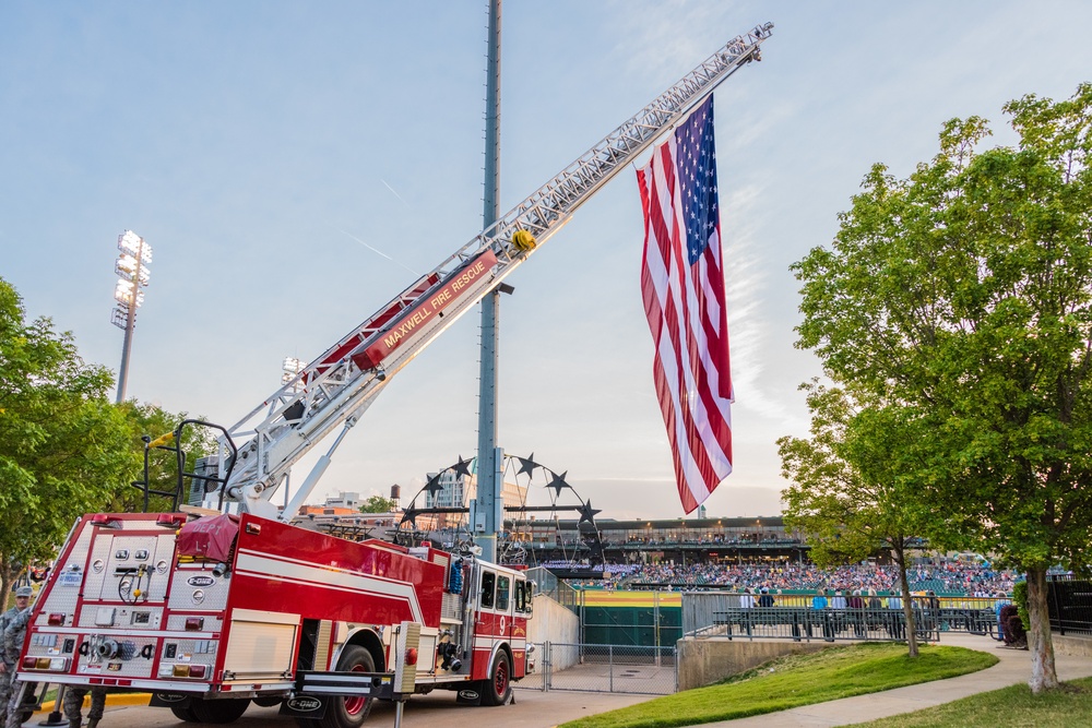 Military Appreciation Night at Biscuit Stadium