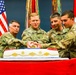Army birthday cake cutting