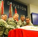 Army birthday cake cutting