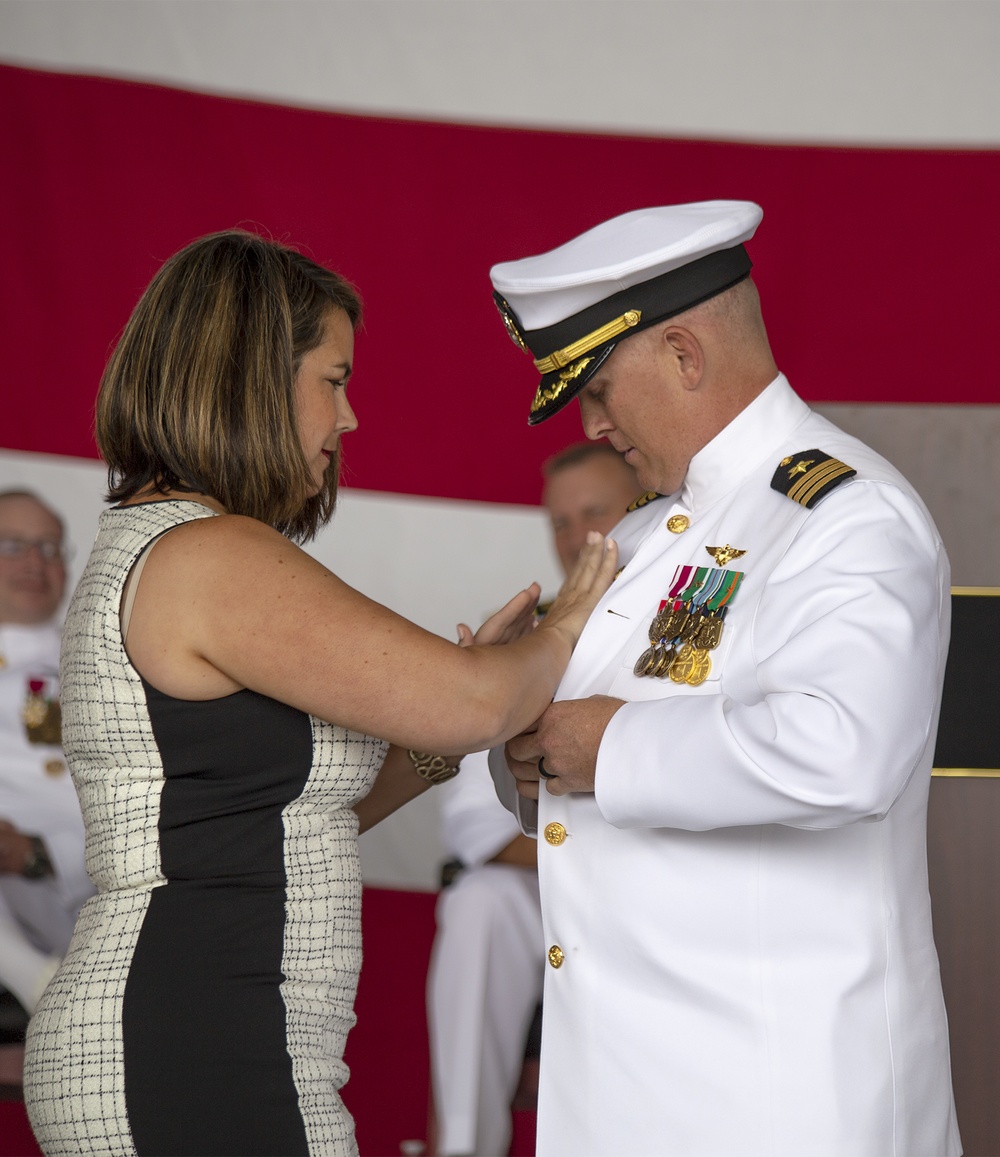 Meyer receives command pin