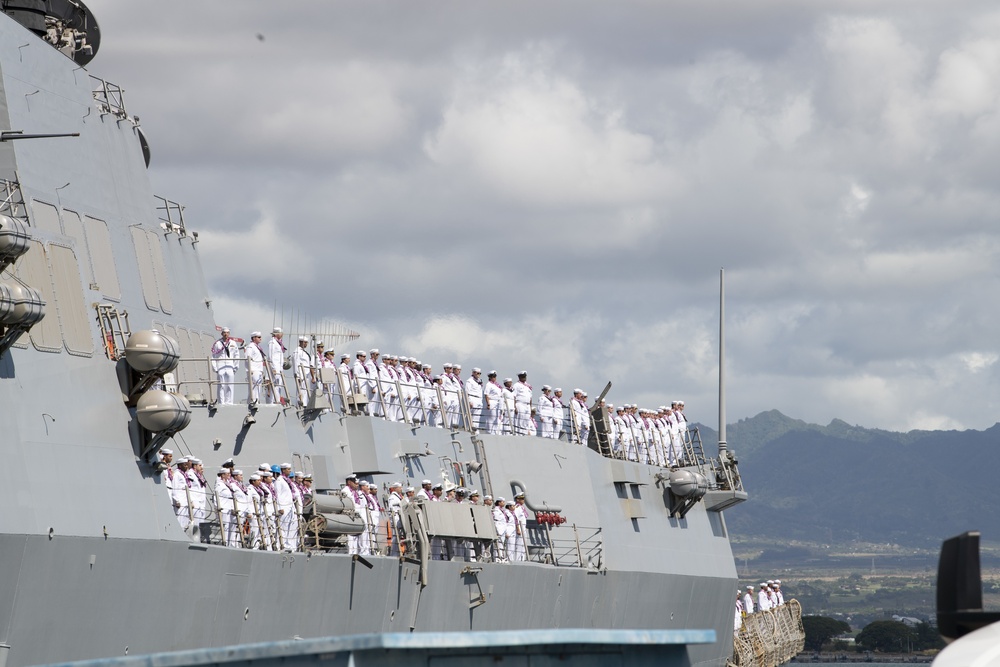 USS Preble Returns to Pearl Harbor