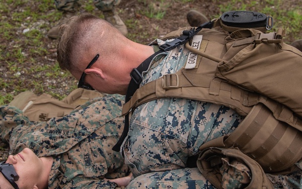 Marines with 2nd Transportation Support Battalion receive familiarization courses during exercise Resolute Sun