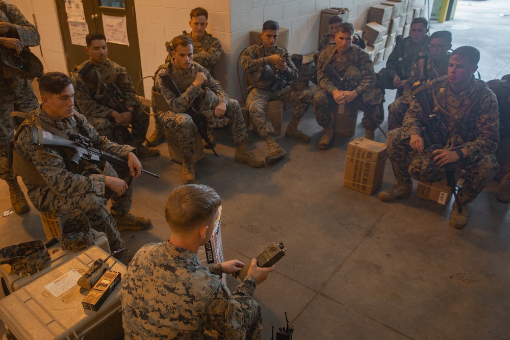 Marines with 2nd Transportation Support Battalion receive familiarization courses during exercise Resolute Sun