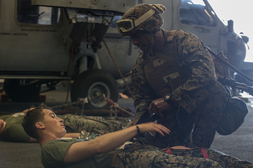 CLB-31 Marines train for CASEVAC operations