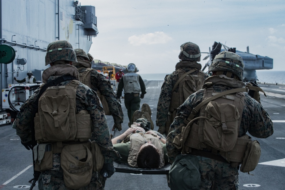 CLB-31 Marines train for CASEVAC operations