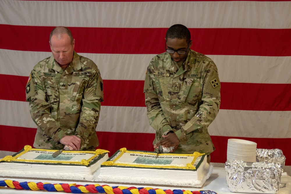 Soldiers stationed on MK Air Base participate in 244th Army Birthday