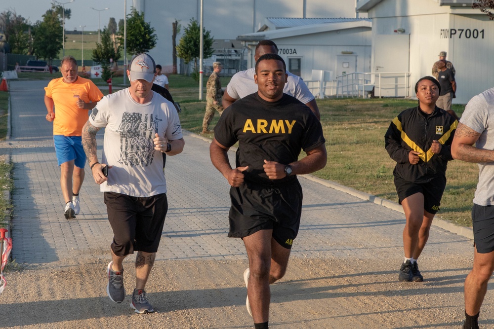 Soldiers stationed on MK Air Base participate in 244th Army Birthday