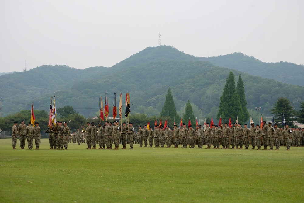 210th FAB Change of command